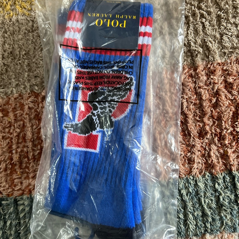 Polo by Ralph Lauren P-Wing Blue Socks